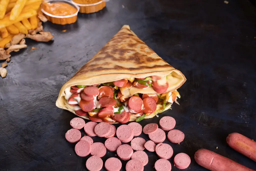 Hot Dog Crepe
